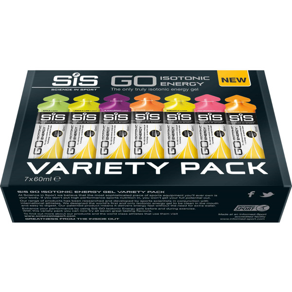 SiS Go Isotonic Energy Gel 7-pack Smakenmix 60ml - Afbeelding 1